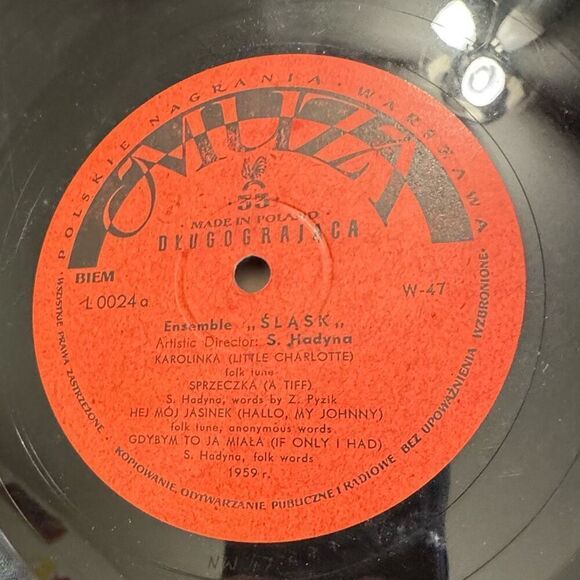 Polskie Nagrania Warszawa Ensemble, „SLASK" Imported Folk 10” Vinyl Record 1956 - Picture 4 of 8